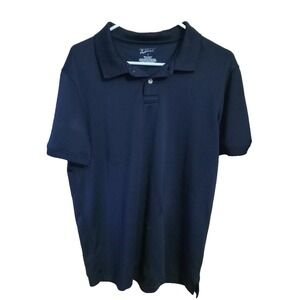 Arizona Jeans Co Polo Shirt Men' Size‎ Large  Navy Blue Short Sleeve